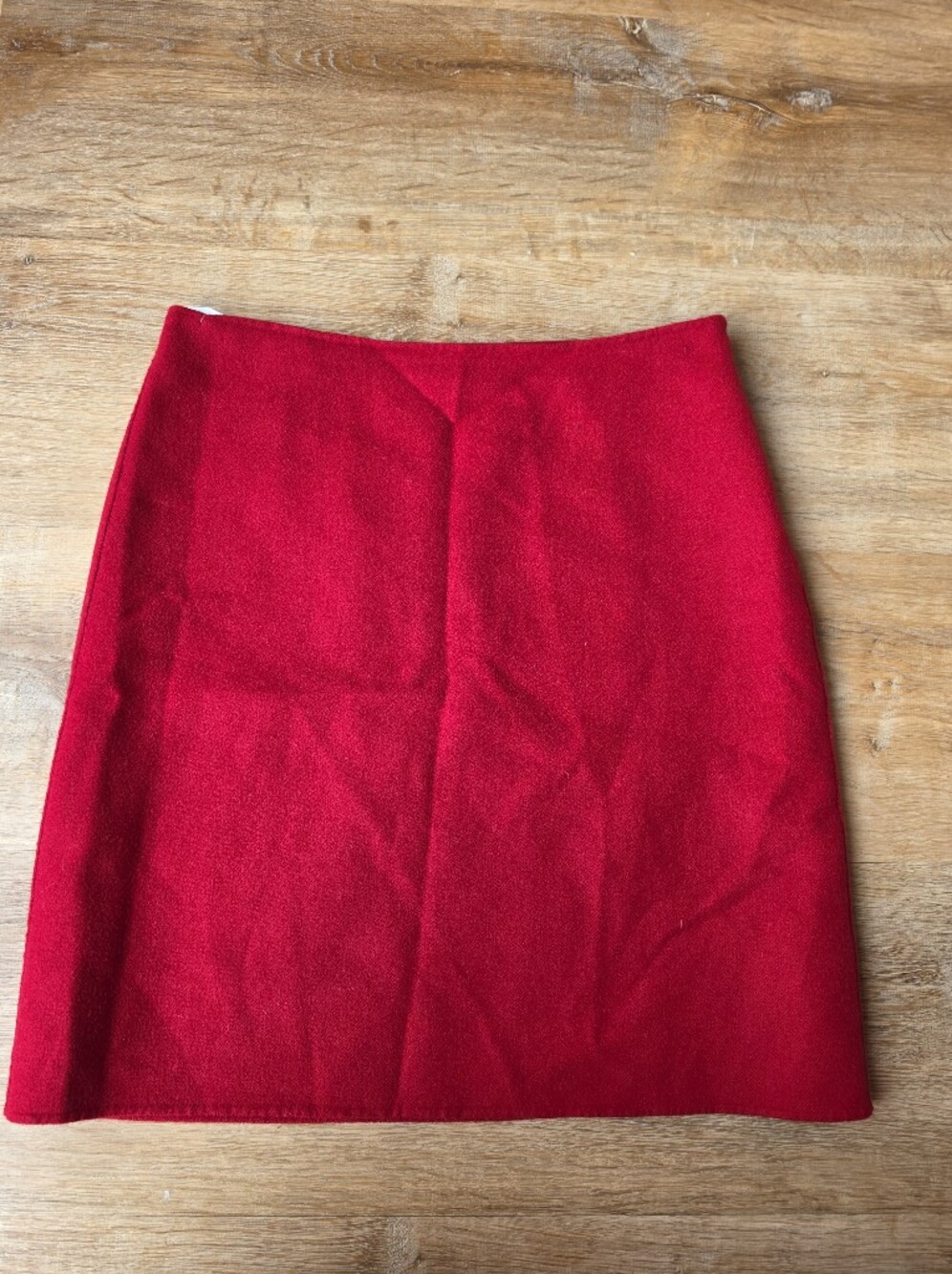 Weekend Max Mara Red Wool A-Line Mini Skirt Size 12